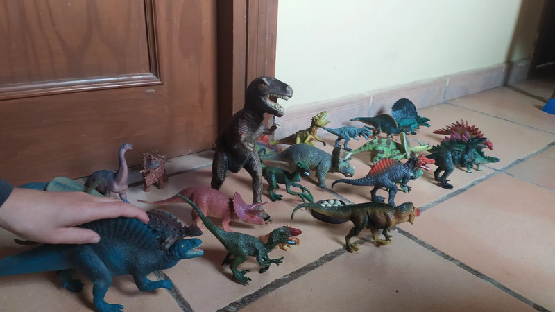 Lote de juguetes de dinosaurios Dinosaurios de goma Figuras de