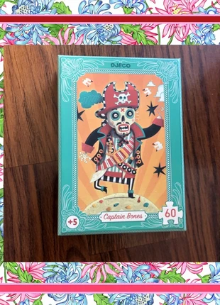 Puzzle 60 pezzi Djeco pirata capitano ossa, merk: Djeco, staat: Nieuw met prijskaartje, € 4,00, € 4,90 inclusief Kopersbescherming