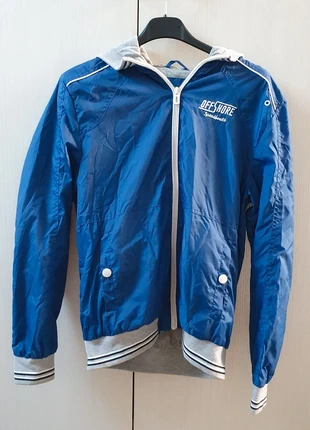 Giaccavento blu e grigia con zip ovs, marca: OVS, estado: Nuevo sin etiquetas, tamaño: 13 años / 158 cm, 10,00 €, 11,20 € Protección al comprador incluida