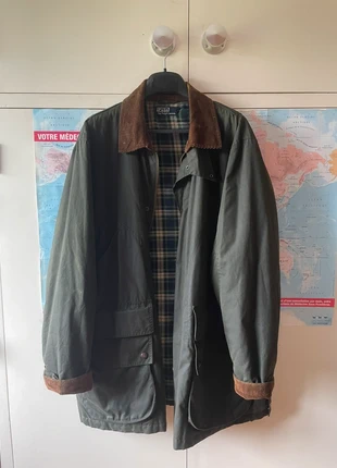 Waxed/ oiled cotton Ralph Lauren vest XL, Barbour style, marque: Ralph Lauren, état: Neuf sans étiquette, taille: XL, 190,00 €, 200,20 € Protection acheteurs incluse