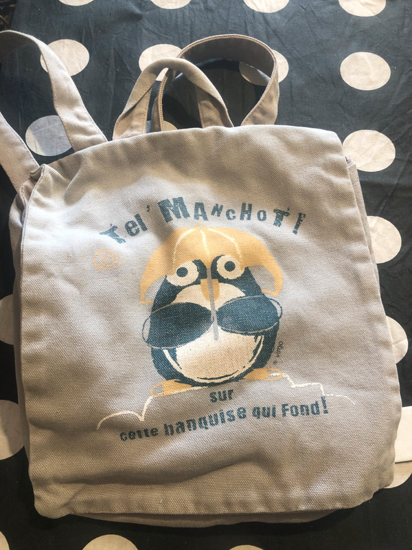 Cartable maternelle en coton bio Coq en pates editions Vinted