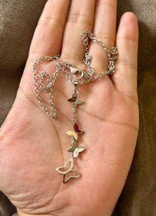 Collier papillons en argent massif, marca: Argent, estado: Muito bom, €28.95, €31.10 inclui Proteção do Comprador Pro