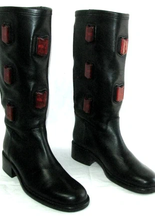 Free Lance - Bottes Biker cavalières cuir noir 37.5 -- 38 très bon état, marca: FREE LANCE, estado: Muito bom, tamanho: 37.5, €169.00, €178.15 inclui Proteção do Comprador