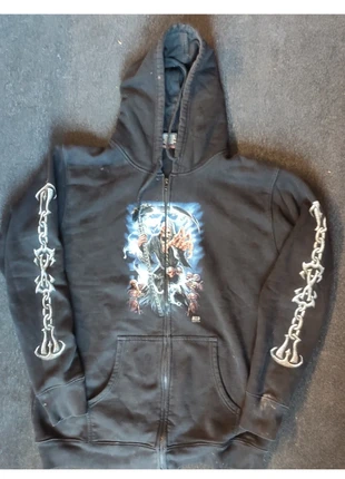 Y2k The Grim Reaper zip hoodie, brand: Rock Eagle, condition: Very good, size: L, €37.00, €39.55 includes Buyer Protection