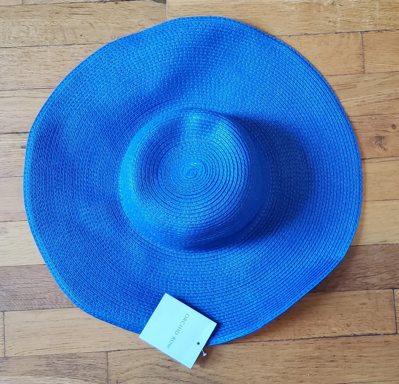 Blue Ocean Summer Beach Hat NWT 1