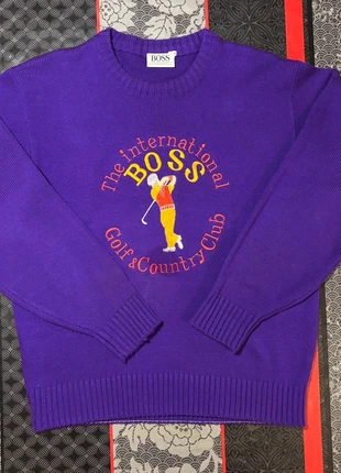 Pull violet Hugo BOSS Golf & Country Club vintage” Taille xxl (voir description), marque: Hugo Boss, état: Très bon état, taille: XL, 65,00 €, 68,95 € Protection acheteurs incluse