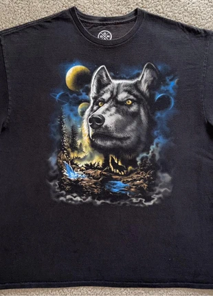 T-shirt noir Wolf in the Cosmos DOM taille XL très bon état, brand: Vintage Dressing, condition: Very good, size: XL, €20.00, €21.70 includes Buyer Protection