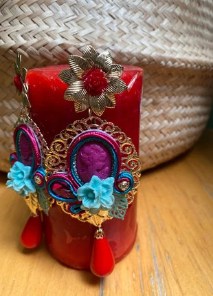 Pendientes camafeos de flamenca, merk: Flamenca, staat: Nieuw met prijskaartje, € 10,00, € 11,20 inclusief Kopersbescherming