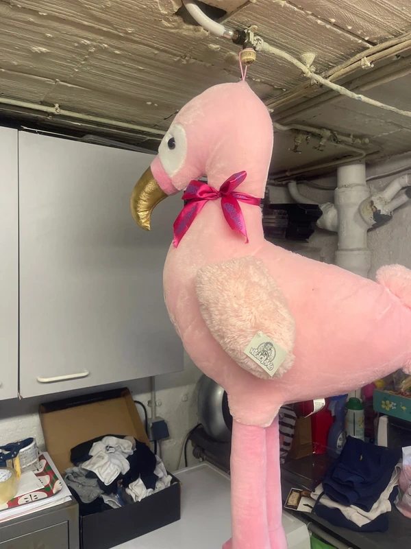 Peluche Nigloland flamant rose - photo numéro 2