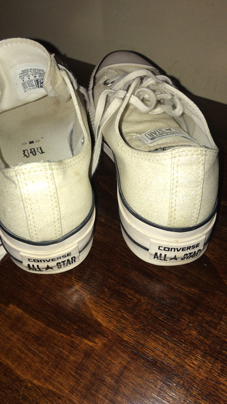 Converse All Star basse glitter bianco Vinted