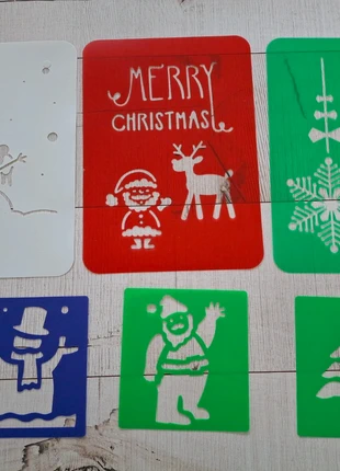 Kerstmallen om te tekenen, marque: onbekend, état: Très bon état, taille: Taille unique, 1,00 €, 1,75 € Protection acheteurs incluse