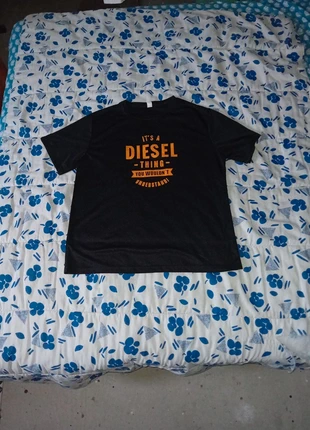 T shirt diesel orange et noir, marca: Diesel, estado: Nuevo sin etiquetas, tamaño: XL, 7,99 €, 9,09 € Protección al comprador incluida