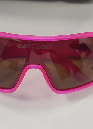 Cycling sports Carnac Sunglasses / Neon Pink / Brown Lenses + Case ...