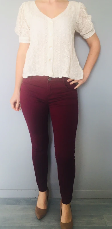 Pantalon slim prune