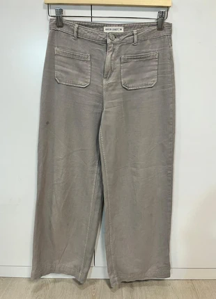 Pantalón largo ancho gris tiro bajo de Easy Wear, marca: Easy Wear, estado: Bom, tamanho: S / 36 / 8, €12.00, €13.30 inclui Proteção do Comprador