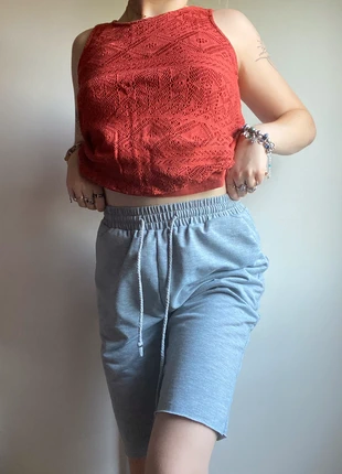 Short long molleton avec lacets réglables Shein, marke: Shein, zustand: Neu, größe: S / 36 / 8, 7,00 €, 8,05 € inklusive Vinted-Käuferschutz