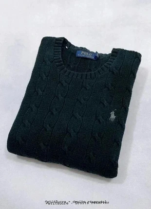 Pull Torsadé Polo Ralph Lauren Femme Noir logo Gris 100% Coton Crew Neck - Taille S /788V-B, marca: Ralph Lauren, estado: Muito bom, tamanho: S / 36 / 8, €49.00, €52.15 inclui Proteção do Comprador Pro