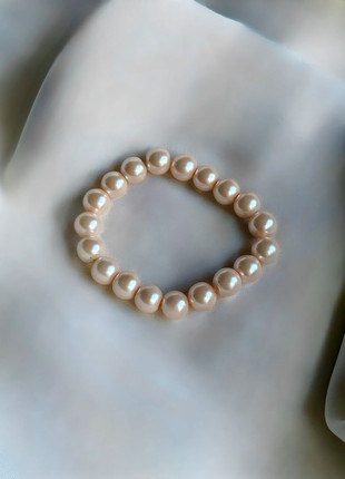 Bracelet perles rose pâle élastique – style chic et féminin, Asos, brand: ASOS Design, condizioni: Nuovo senza cartellino, €5.00, €5.95 include la Protezione acquisti