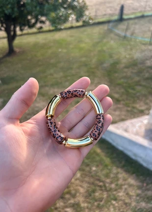 Bracelet femme acrylique - léopard er doré - boheme estival, brand: Boutique Bohéme, condition: New with tags, €8.00, €9.10 includes Buyer Protection