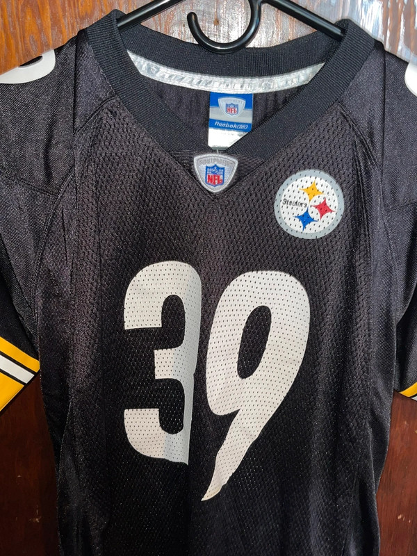 Reebok NFL Pittsburgh Steelers Willie Parker Football Jersey Youth Size Large Used. 3