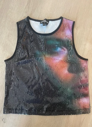 Sequined Crop Top, marque: basic pleasure mode, état: Très bon état, taille: M / 38 / 10, 5,00 €, 5,95 € Protection acheteurs incluse