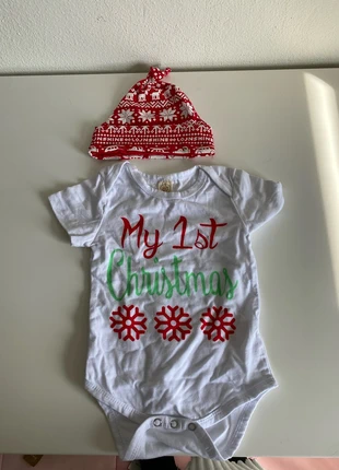 Romper eerste kerst maat 80, brand: geen merk, condizioni: Nuovo senza cartellino, taglia: 12-18 mesi / 80 cm, €1.00, €1.75 include la Protezione acquisti