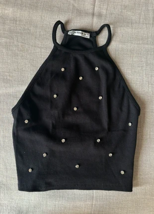 top nero zara strass, merk: Zara, staat: Heel goed, maat: XS / 34 / 6, € 10,00, € 11,20 inclusief Kopersbescherming