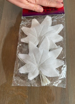 12 Decoratiebladeren wit glitter kerst/winter etc, marca: bladeren 12 stuks glitter, estado: Nuevo con etiquetas, 5,75 €, 6,74 € Protección al comprador incluida