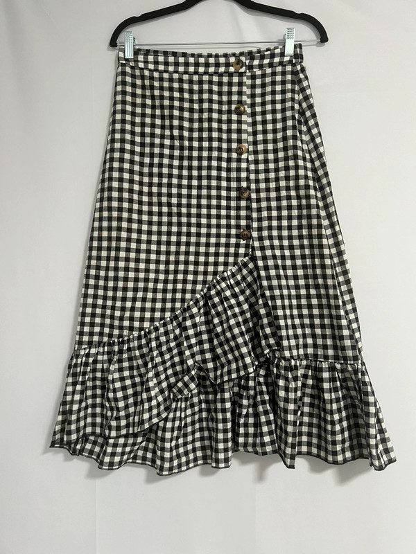 Plaid midi skirt 1