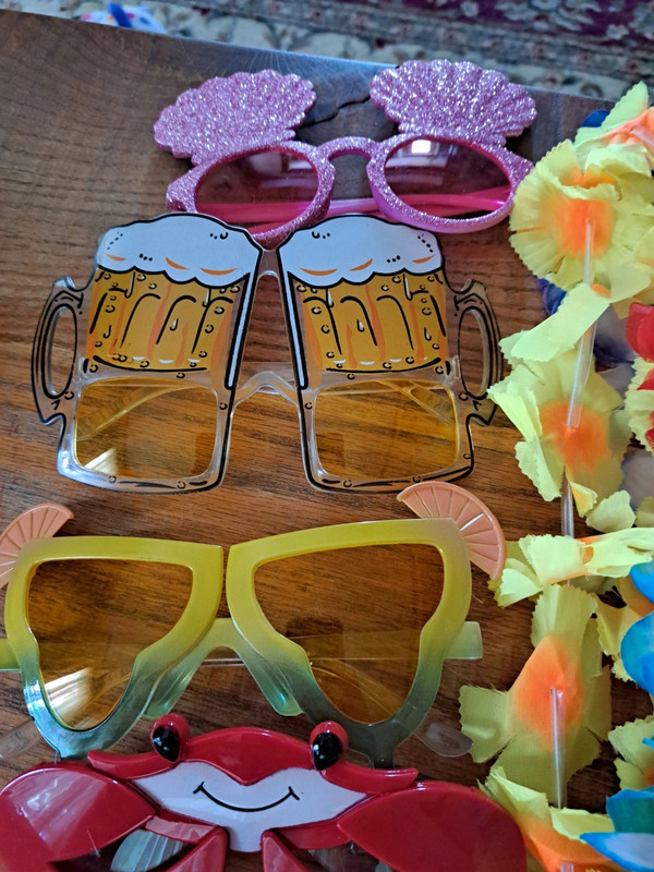 24 piece summer party kit 12 pairs of sunglasses 12 leis 5