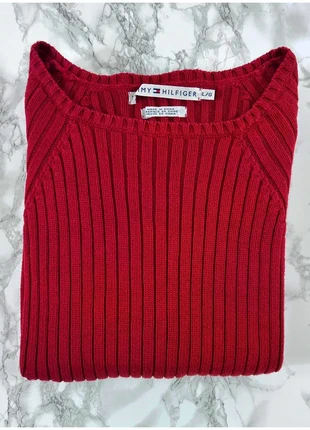Pull Tommy Hilfiger Rouge / Col rond / Logo brodé / Taille L Femme, marke: Tommy Hilfiger, zustand: Sehr gut, größe: L / 40 / 12, 23,00 €, 24,85 € inklusive Vinted-Käuferschutz