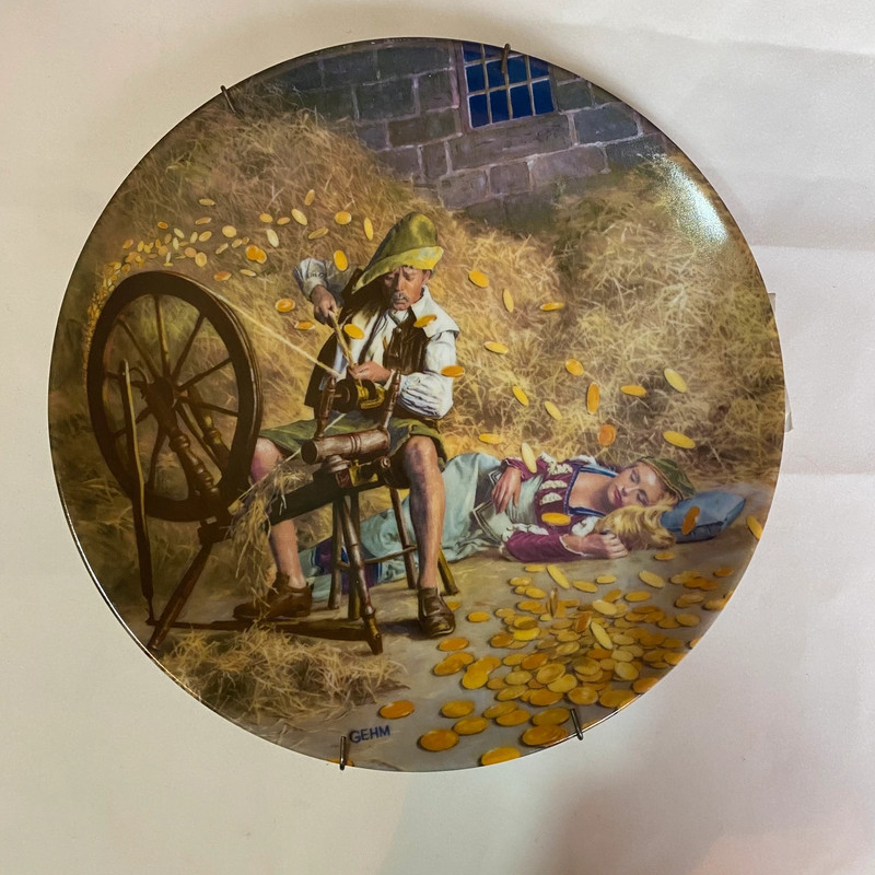 Rumpelstiltskin collectors plate - Numbered - brothers Grimm 1