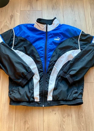 Veste vintage Puma noir et bleu- taille M, brand: Puma, condition: Satisfactory, size: M / 38 / 10, €3.00, €3.85 includes Buyer Protection