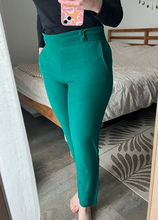 Jolie pantalon vert canard Sézane, marca: Sézane, estado: Muy bueno, tamaño: XS / 34 / 6, 33,00 €, 35,35 € Protección al comprador incluida