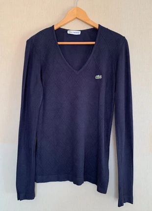 V neck Lacoste navy women’s sweater, trui klassiek pull femme, size L, marca: Lacoste, estado: Muy bueno, tamaño: L / 40 / 12, 32,00 €, 34,30 € Protección al comprador incluida