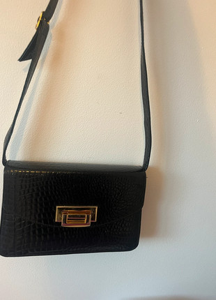 Vintage Suzy Smith Mock Croc Leather Handbag 