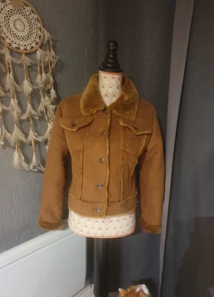 Blouson aviateur (marron), XS / 34 / 6, staat: Heel goed, maat: XS / 34 / 6, € 4,80, € 5,74 inclusief Kopersbescherming