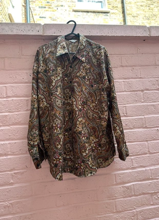 Vintage shirt paisley print , brand: Vintage, condition: Very good, size: L / UK 16-18, £12.00, £13.30 includes Buyer Protection