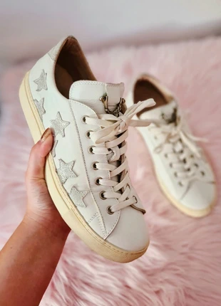 Sneakers bianche con stelle argento Bleemer Made in Italy, marca: Bleemer, estado: Bueno, tamaño: 41, 10,00 €, 11,20 € Protección al comprador incluida