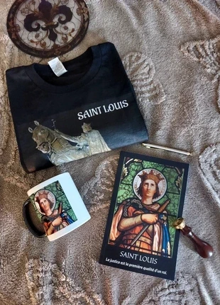 Coffret cadeau Saint Louis - roi de France - cadeau patriote, marque: Coton, état: Neuf avec étiquette, taille: S, 49,00 €, 52,15 € Protection acheteurs (Pro) incluse