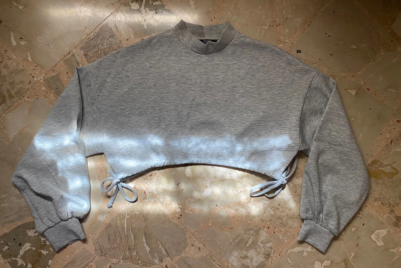 Felpa 2025 grigia corta