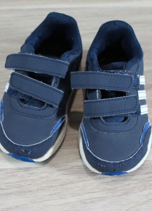 👟 Baskets Adidas bleues à scratch - Pointure 20 (5K), brand: adidas, condition: Very good, size: 20, €15.00, €16.45 includes Buyer Protection