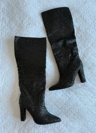 Bottes en sequins noires, staat: Heel goed, maat: 41, € 150,00, € 158,20 inclusief Kopersbescherming Pro