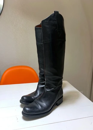 Bottes hautes cuir grainé noir Free Lance 38, marca: FREE LANCE, estado: Muito bom, tamanho: 38, €100.00, €105.70 inclui Proteção do Comprador