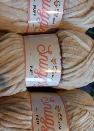3 x 100g Snuggle Puff chunky chenille yarn, brand: the little wool shop, condition: New with tags, £8.50, £9.63 includes Buyer Protection