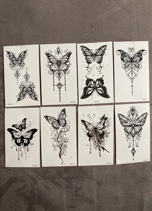 Lot tatouages éphémères neuf papillons, brand: Tattoo, condizioni: Nuovo con cartellino, €2.00, €2.80 include la Protezione acquisti
