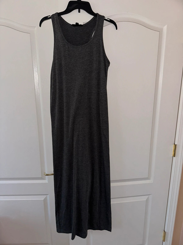 Forever 21 grey maxi dress long size medium 1