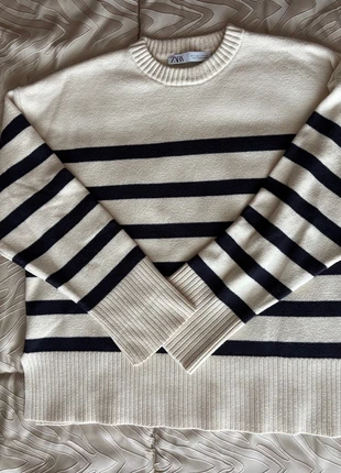 Maglione a righe, marca: Zara, estado: Muito bom, tamanho: S / 36 / 8, €15.00, €16.45 inclui Proteção do Comprador