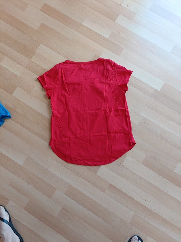 Tee-shirt manches courtes rouge - photo numéro 4