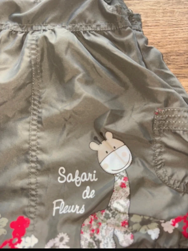 Robe salopette bébé fille “Safari de Fleurs” - photo numéro 3